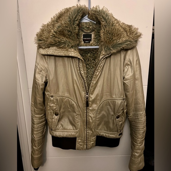 Miss Sixty faux fur lined bomber jacket - Picture 4 of 4